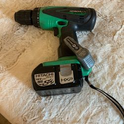 Hitachi Drill With Battery No Charger