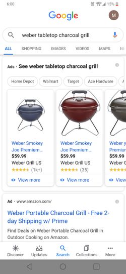Weber Table Top Grill