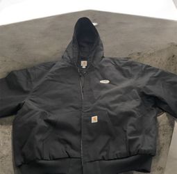 Carhartt Men's 103940 - Duck Active Jacket - Quilted Flannel Lined LARGE