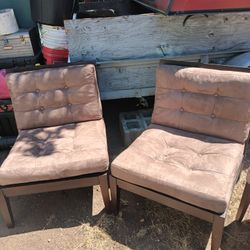 Oversized Wooden Straight Chairs