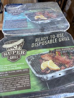 2 - ready to use disposable grills