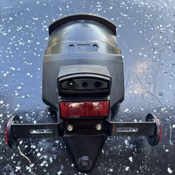 OEM Yamaha Bolt rear fender assembly with tail light & plate bracket