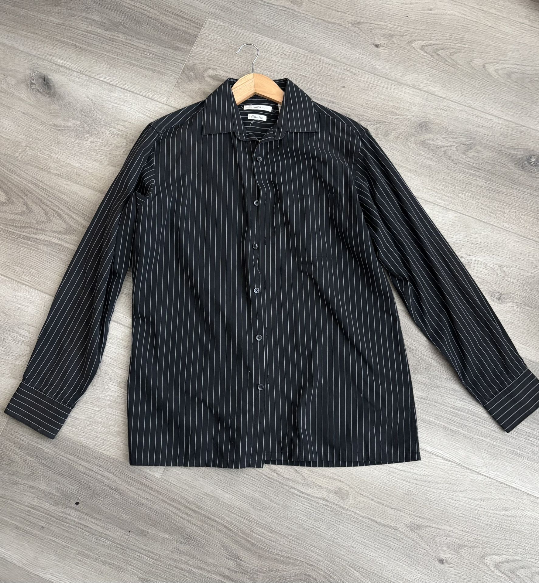 Pinstripe Button Up Shirt