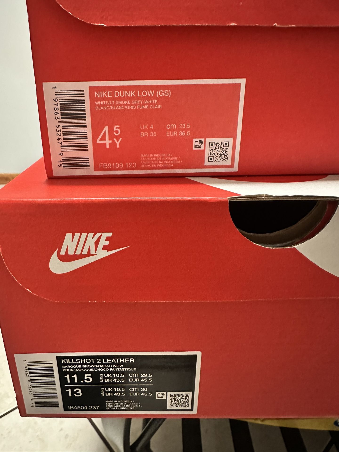 Nike Killshot 2 / Nike Dunk