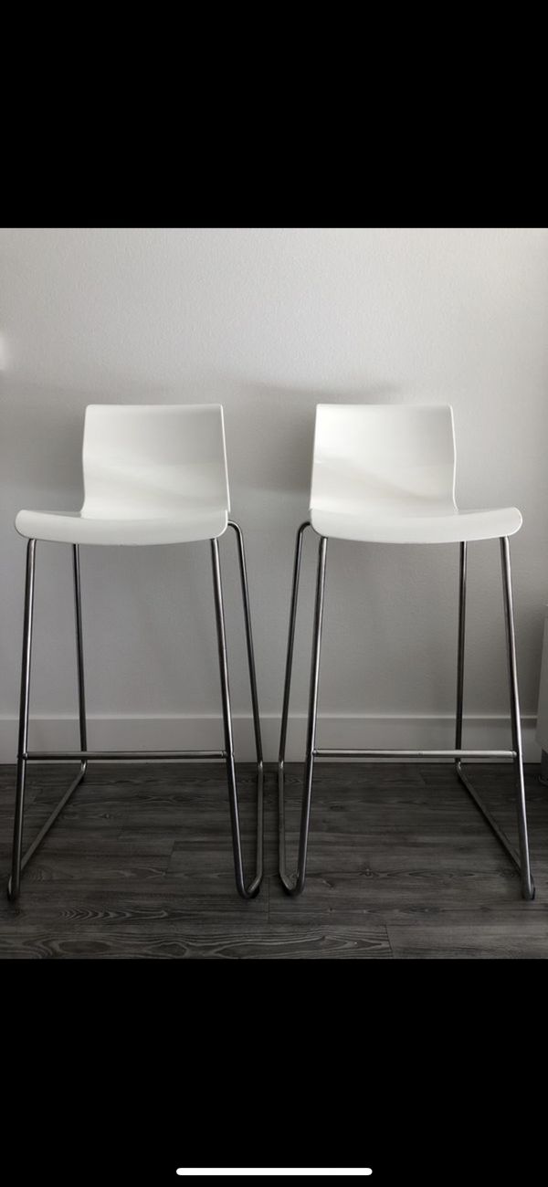 Ikea Glenn Bar Stools White For In Spring Valley Ca Offerup Ikea Glenn Bar Stools White