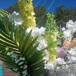 Brand New Designer Floral Arrangements High Quality Stems Very Detailed Large Heavy Flower Pot