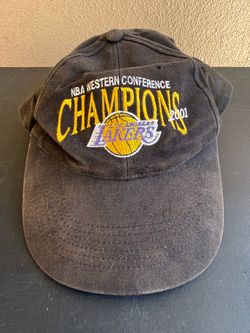 NBA Los Angeles Lakers 2001 Western Conference Champions Vintage Hat