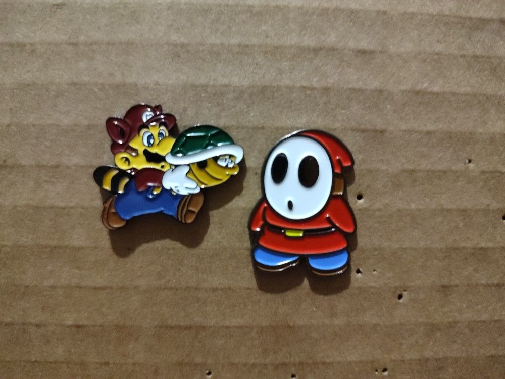 Super Mario and Shyguy Pins