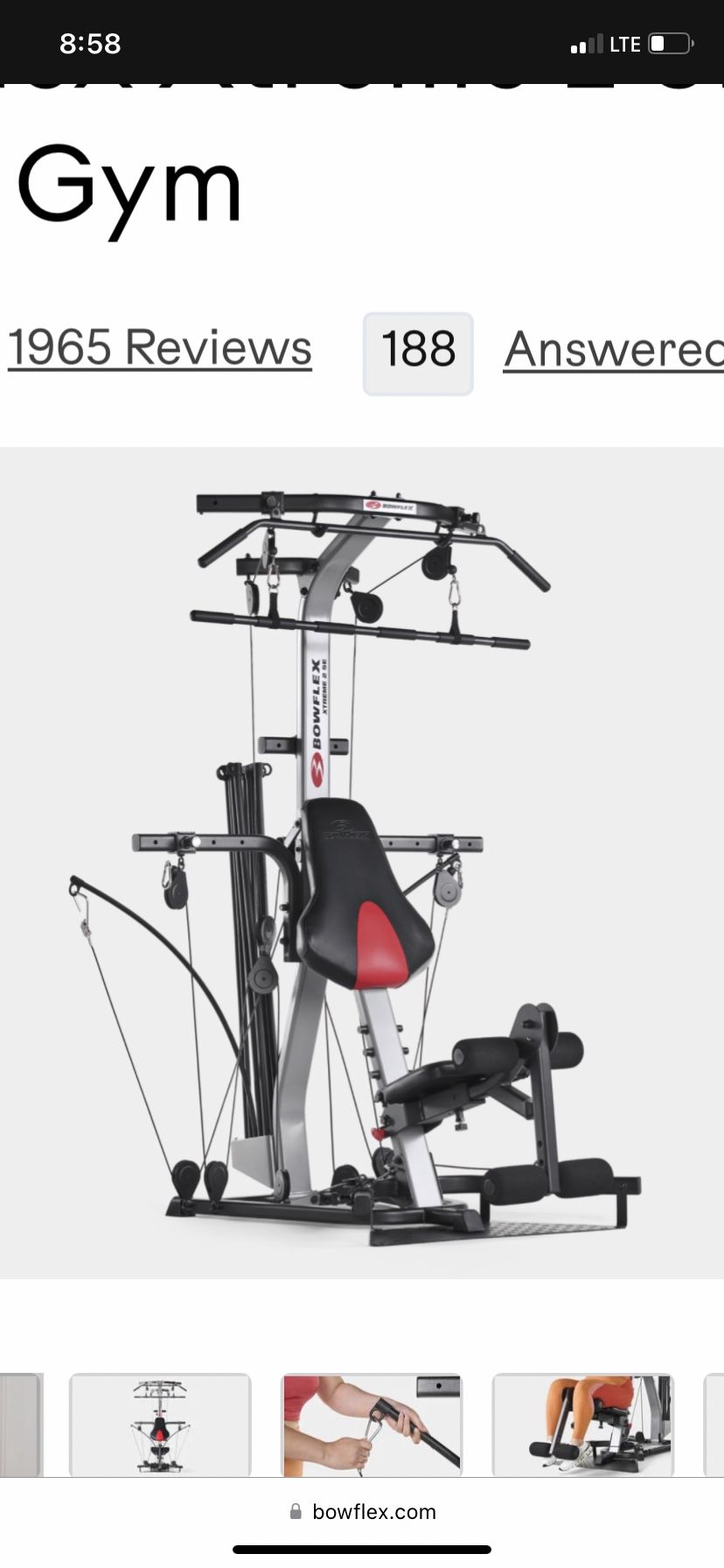 BowFlex Xtreme 2 SE