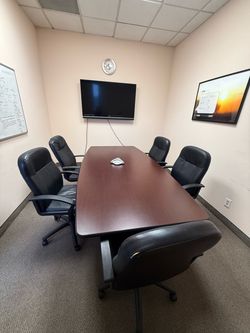 Conference table and 6 chairs