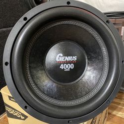 New 12" Genius Audio Competition 4000w Max Power Subwoofer  $340 Each 