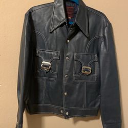 Men’s Vinyl/leather Jacket Size M