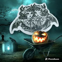 NEW Halloween 35 Fairytale/Fantasy Stickers Mystical Paranormal Demon Witch Cats Fairy