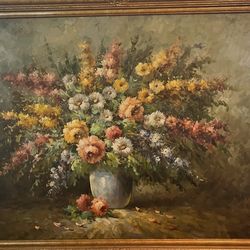 Art Painting, Flowers by T. Denver