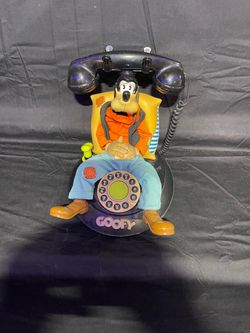 Disney Telemania Goofy animated land line phone