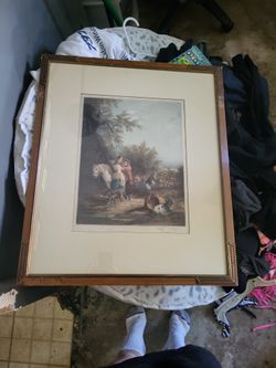 1932 Gypsies Litho Artist Eugene Tily Mezzotint