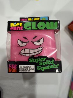 Nee Doh Nice Cube Glow Squish Toy