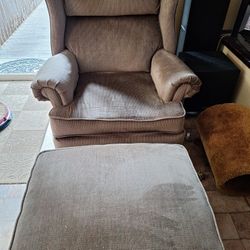 chair with matching ottoman 