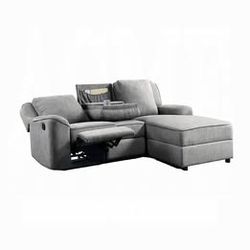 Recliner Sectional with Drop Down Tray