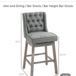 HOMCOM Modern Bar Stools