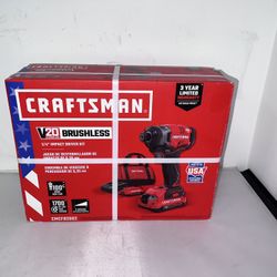 Craftsman V20 Brushless 1 4 Impact Driver Kit CMCF820D2 for Sale in Brooklyn NY OfferUp