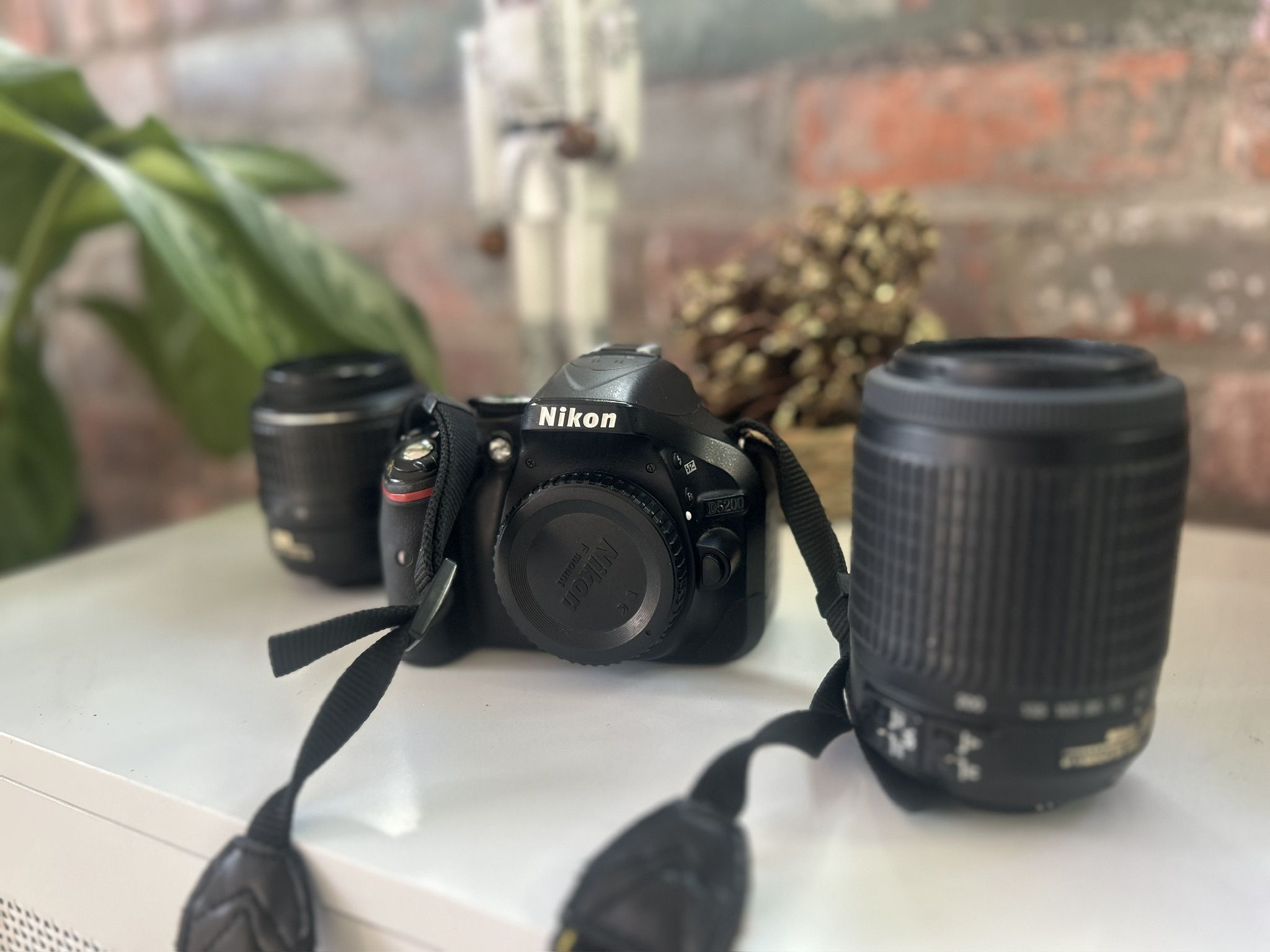 NIKON D5200 W/ Lenses & Camera Bag