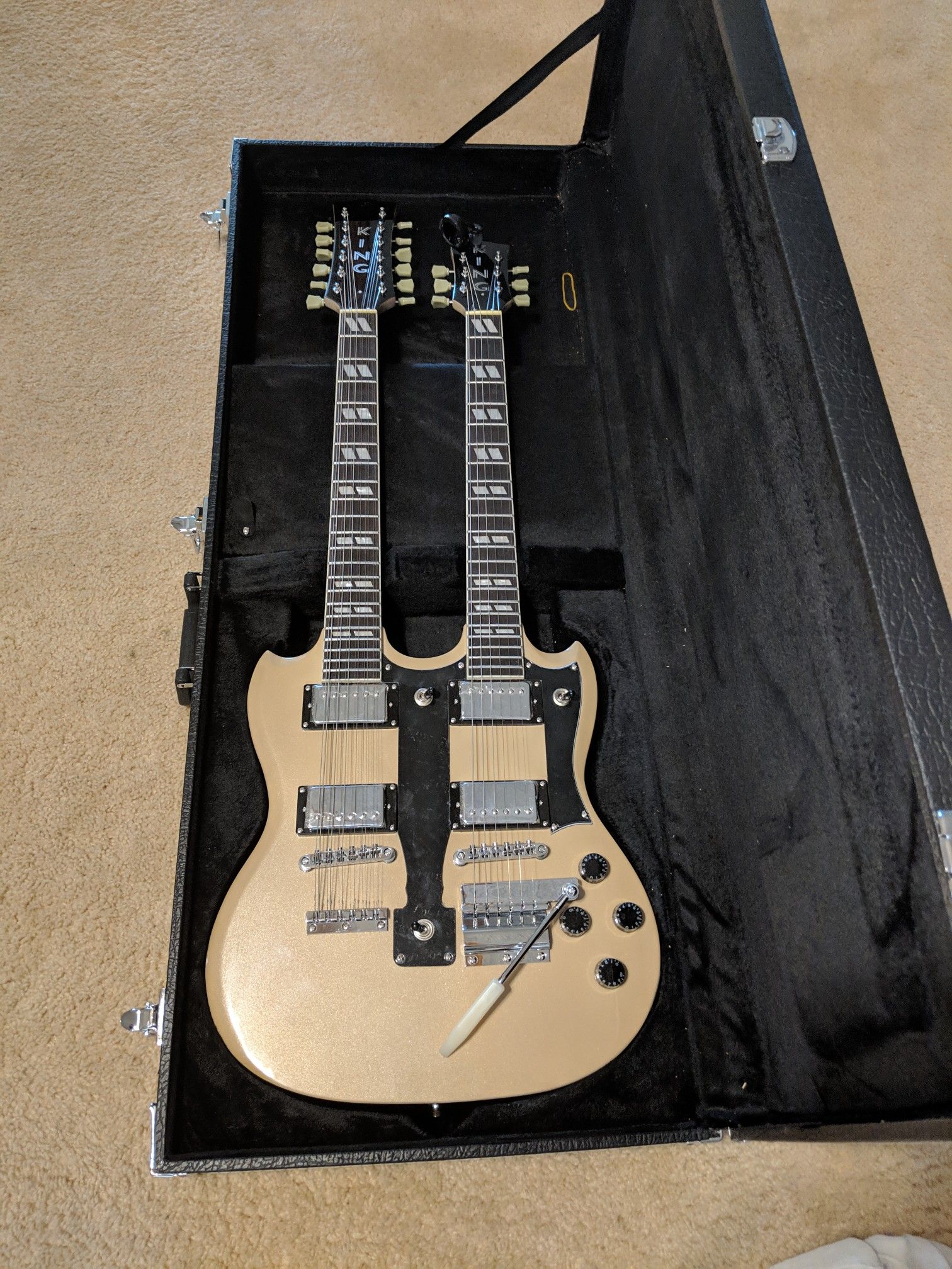 King Double neck Guitar