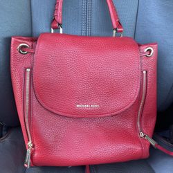 Michael Kors Leather Backpack 
