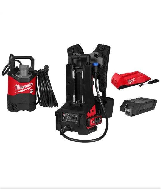 
Milwaukee
MX FUEL 1HP 2 in. Submersible Pump Kit with (1) MXFXC406 Battery Packand (1) Portable Pump Console with Remote Brand New 
