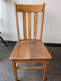 Vintage Mission Style Oak Dining Chair