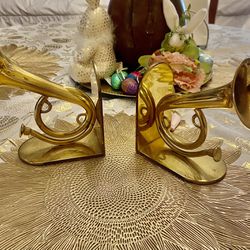 French Horn Bookends