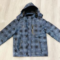 Pooluly Men's Ski Jacket Warm Winter Waterproof Windbreaker Hooded Raincoat Snowboarding Jackets