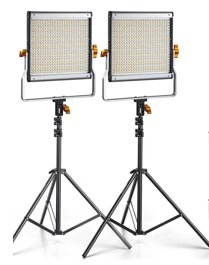 2 pack neewer Dimmable LED light kit with tripod for photography