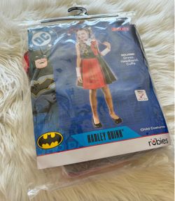 New! Rubies Harley Quinn Girls Costume *Size 5-7Y