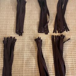 dark cherry zippers 13.5” long 