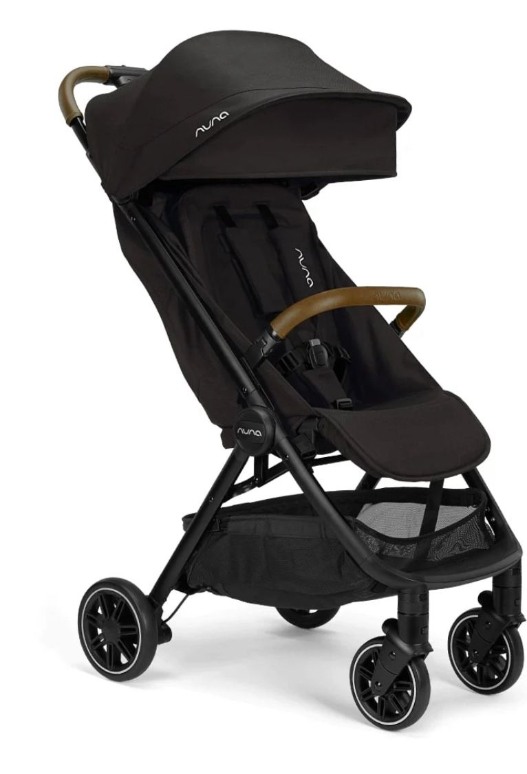 Nuna TRVL Self-Folding Compact Stroller - Caviar