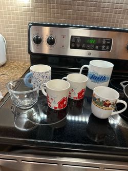 6 Assorted mugs - all for $10