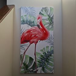 Flamingo Canvas Wall Art Painting