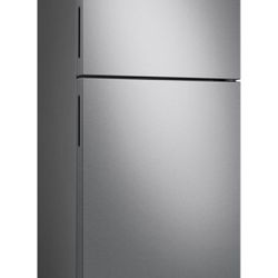 Samsung - 15.6 cu. ft. Top Freezer Refrigerator -  Stainless Steel