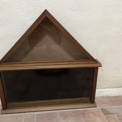 Large  Veteran Memorial Shadow Box w/ Place For Flag