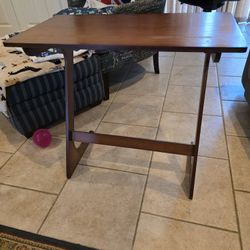 Bamboo TV Tray Table Z Shape 