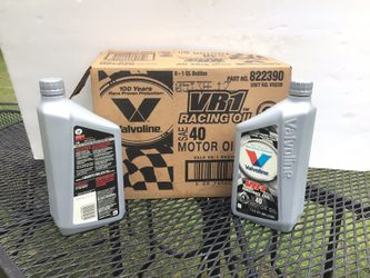One Case (6) Quarts Of Valvoline VR1 Conventional SAE 40 Racing oil 