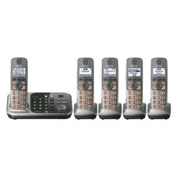 Panasonic Cordless Phone System with Answering Machine & 5 Handsets 