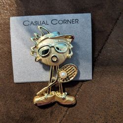 Casual Corner Tennis Brooch