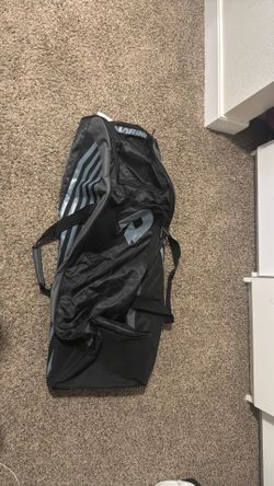 Wheeled bag for softball or baseball bats