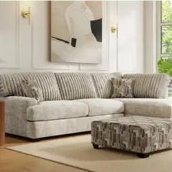 Beige Sectional Sofa - L Shaped Sectional 