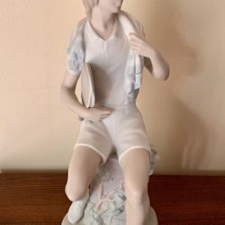Lladro Tennis  Boy #4894 Porcelain 