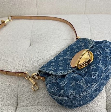 Louis Vuitton blue denim bag
