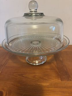 Cake Set. Anchor Hocking Canton Design