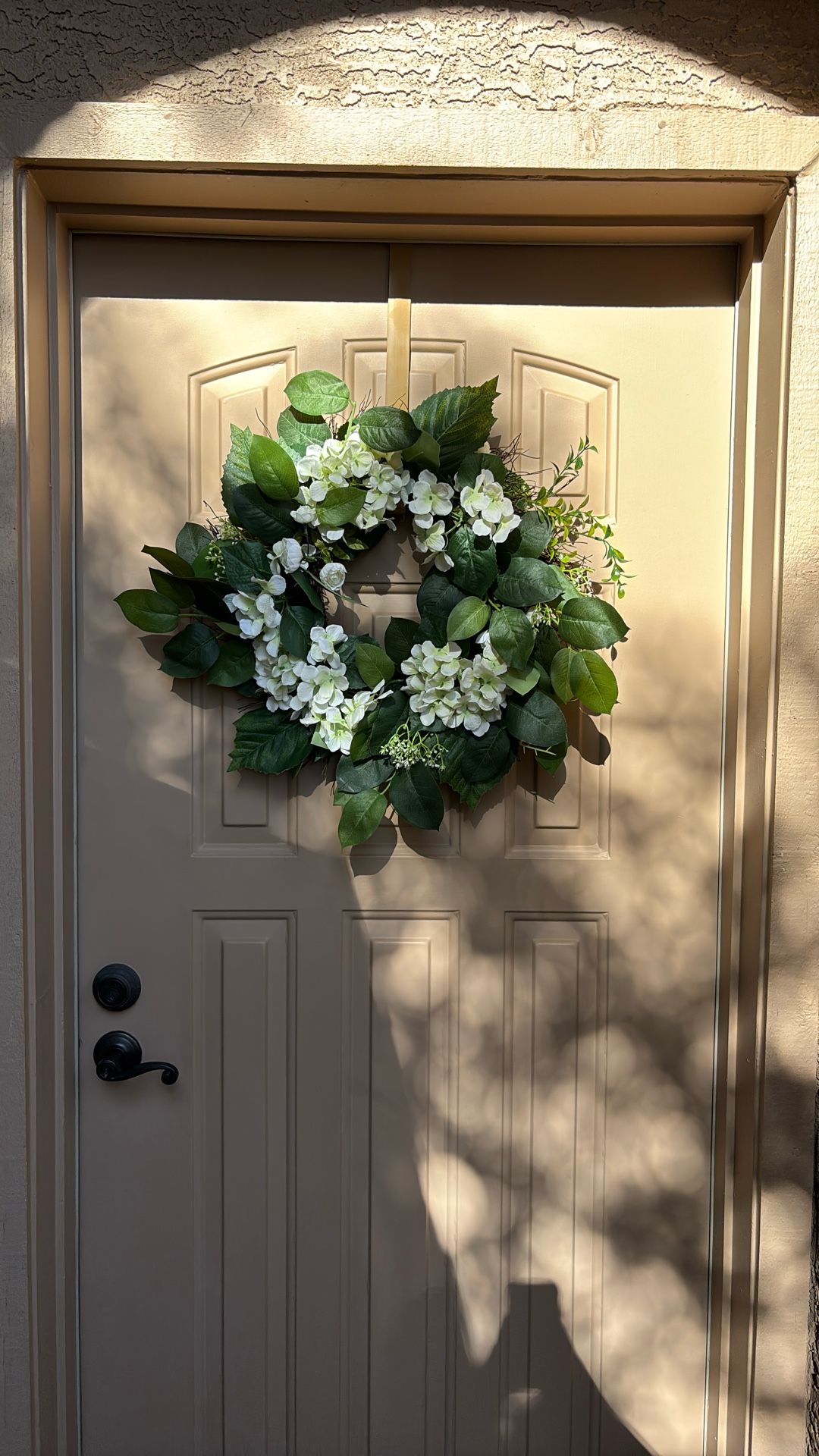 Wreath - White Hydrangeas and Greenery - Brand New - 10 Available!